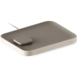 TwelveSouth Twelve South Valet Large, 25W, Taupe Base/Ecru Frame, Taupe Base/Ecru Frame, 25W (25 W), Wireless Charger, Beige