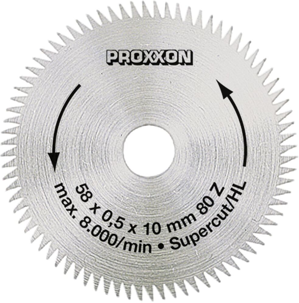 Proxxon Kreissägeblatt Zoll Super-Cut Zoll , 58 mm (80 Zähne) (28014)