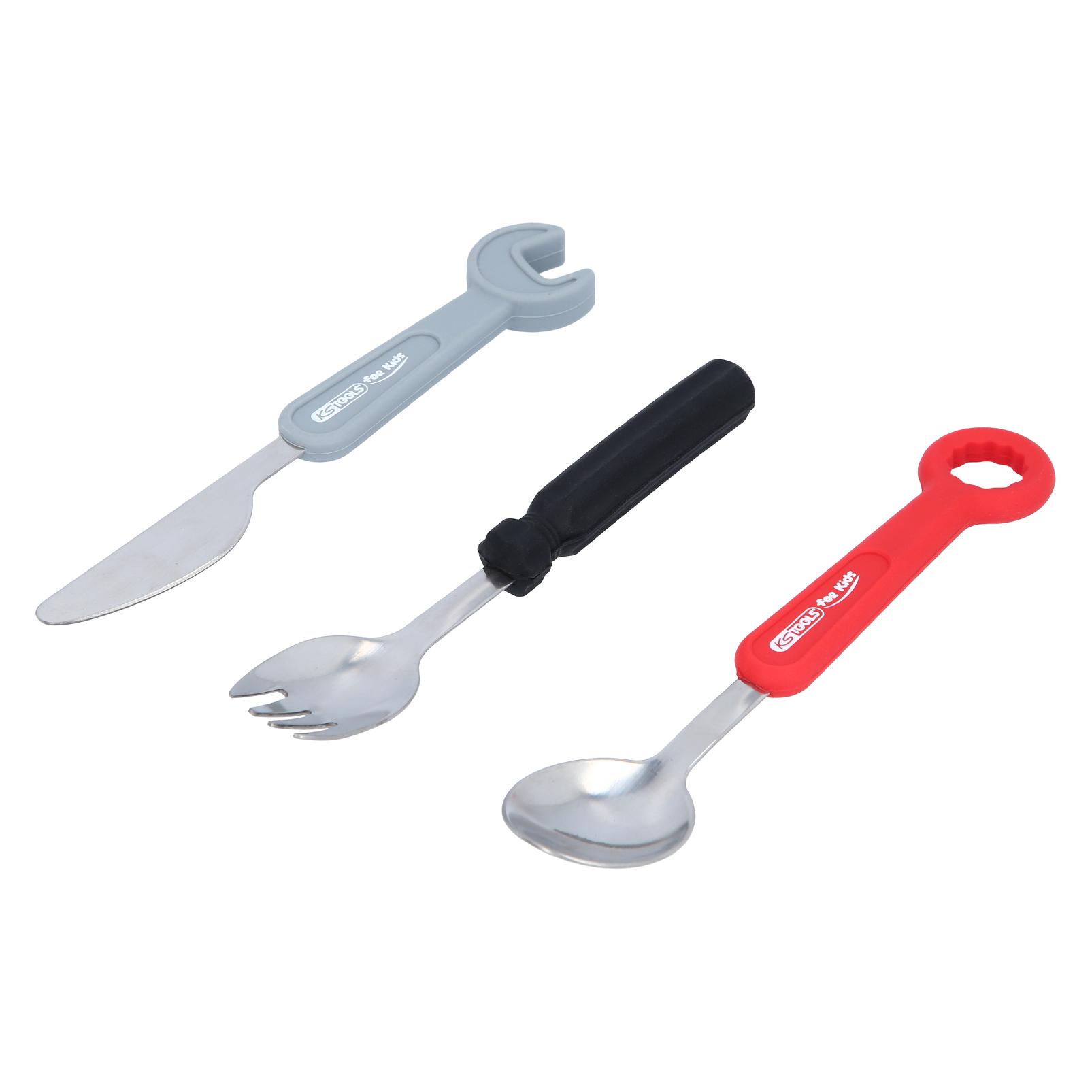 KS Tools Kinder-Besteck-Set, 3-tlg (3 Teile) (100212)