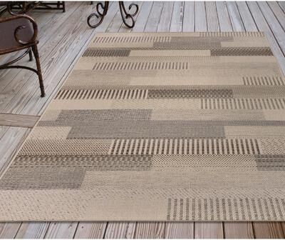 Lush Decor Riviera Bands Indoor/Outdoor Area Rug