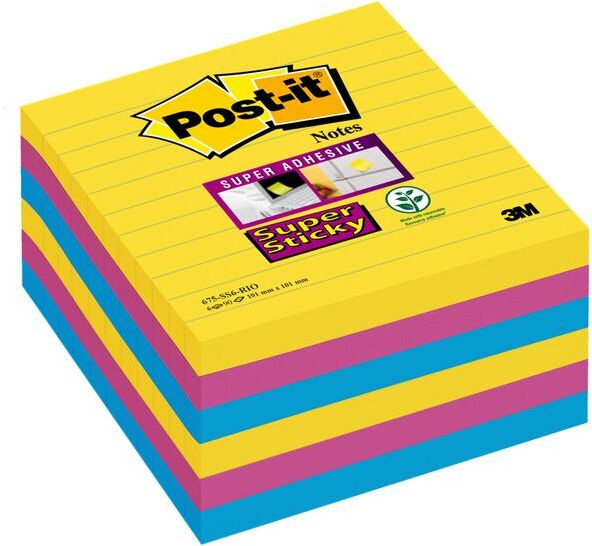 POST-IT Notes SS Carnival 101x101mm 6/fp