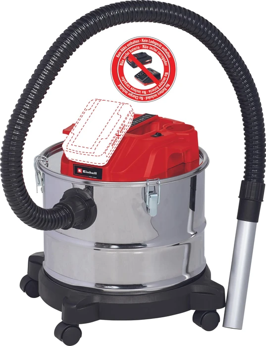 EINHELL Kabelloser Aschestaubsauger TE-AV 18/15 Li C-Solo, 2351700 (ohne Akku)