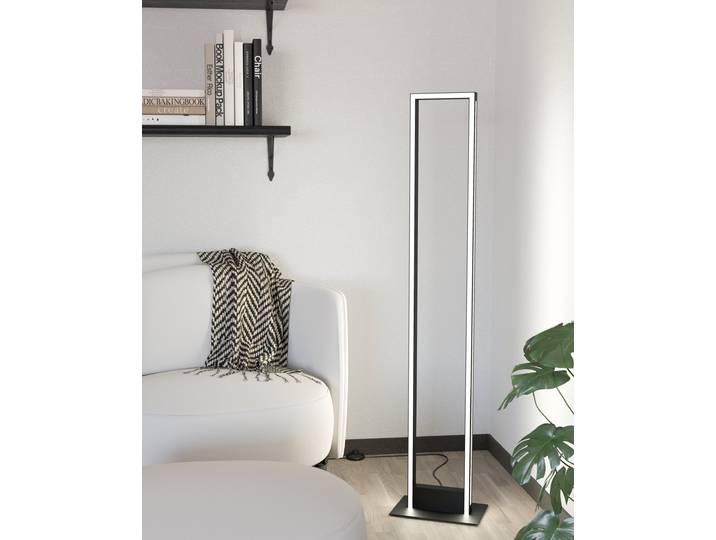 EGLO connect.z Smart-Home LED Lampadaire Salvilanas-Z\, Lampadaire à intensité variable\, ZigBee\, App etvocale Alexa\, CCT\, Lampadaire en noir