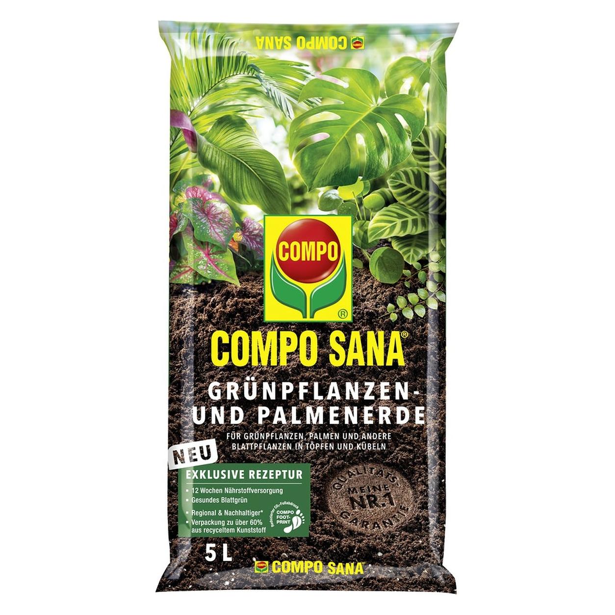 Compo Sana Grnpflanzen- und Palmenerde 5 L (5 l) (1142012004)