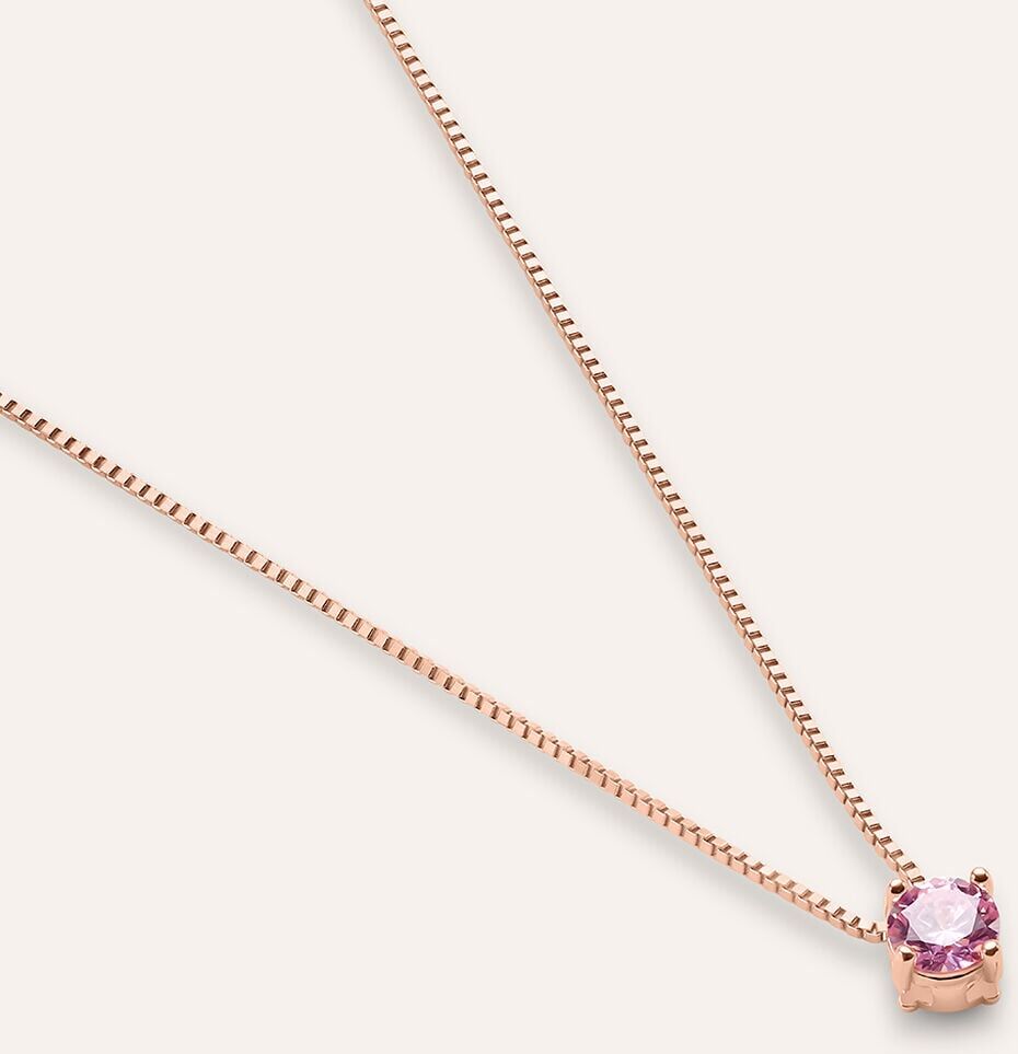 Stroili Collana Punto Luce Silver Rainbow Argento Rosa Cubic Zirconia Collezione: Silver Rainbow Rosa