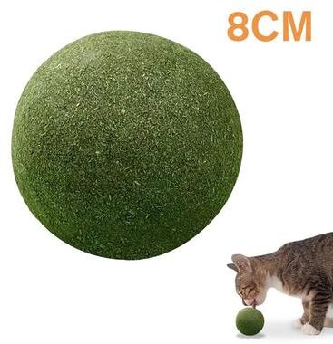 Inspired Living Jumbo Natural Catnip Ball Chew Toy For Indoor Cats 8cm