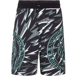 PLEIN SPORT Jogging-Shorts TIGER, Größe S in Schwarz 0263