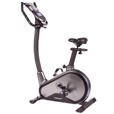 Ergometer CHRISTOPEIT SPORT "EM 8000", schwarz (schwarz, grau), Heimtrainer, ohne Unterlegmatte, 150 kg max. Benutzergewicht, Fahrrad, 32 Widerstandsstufen, B:52cm H:138cm L:110cm