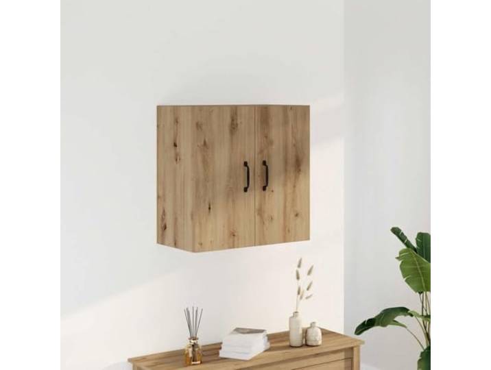KGHFDVB Wandschrank Artisan-Eiche 60x31x60 cm Holzwerkstoff Schwebend Montierbar, 2 Türen, Feuchtigkeitsbeständig, Pflegeleicht, Platzsparend für Bad