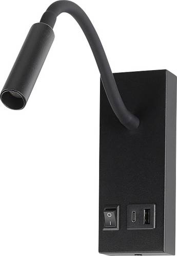 V-TAC VT-88064 241516 Wand-Nachttischlampe EEK: G (A - G) 3W Schwarz