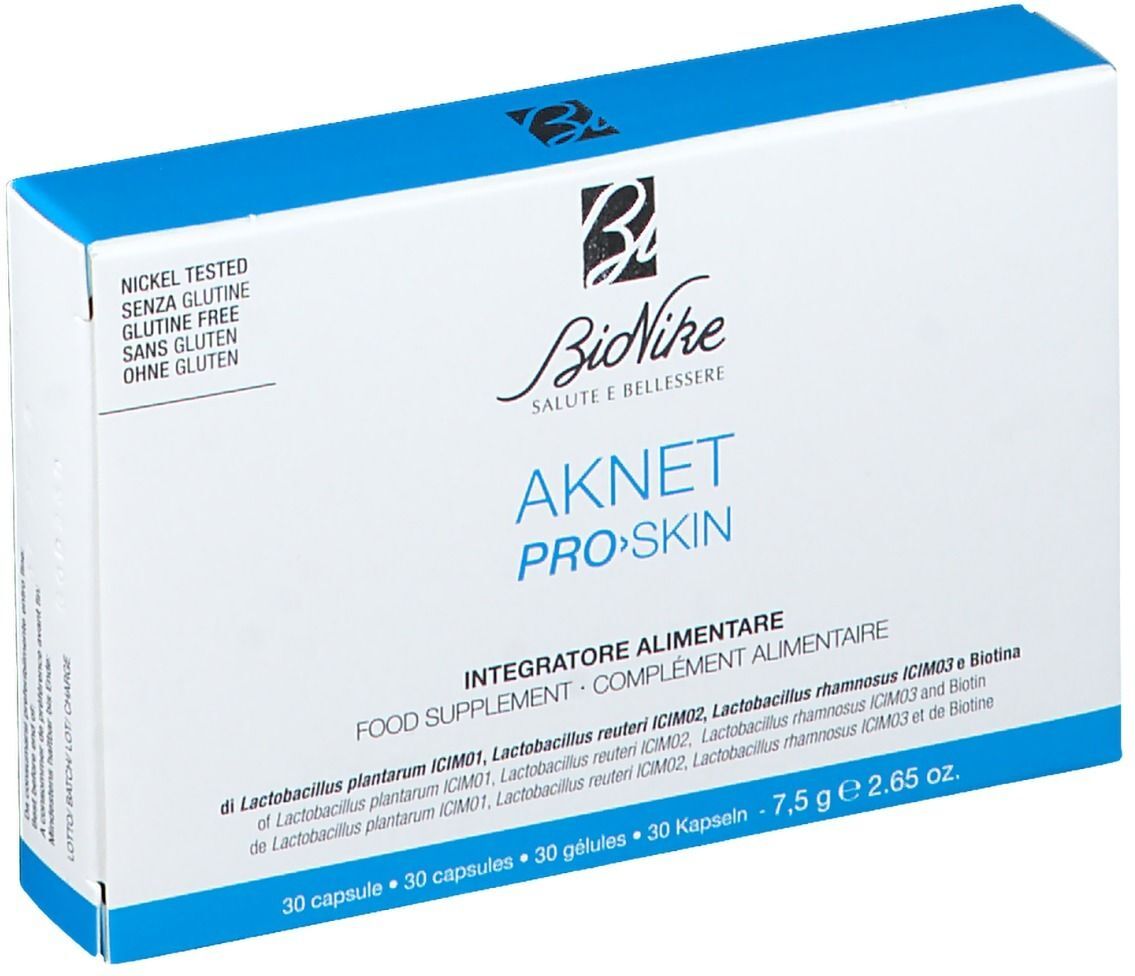 Bionike Aknet ProSkin 30 capsule  – Integratore probiotico per pelle acneica