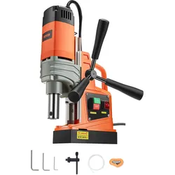 VEVOR Profi Kernbohrmaschine Magnetbohrmaschine 1300 W, Kernbohrmaschine Magnetbohreinheit 13000 N 40 mm, 810 U/min Magnetkernbohrsystem für Schiffsbau, Brückenbau, Windkrafterzeugung