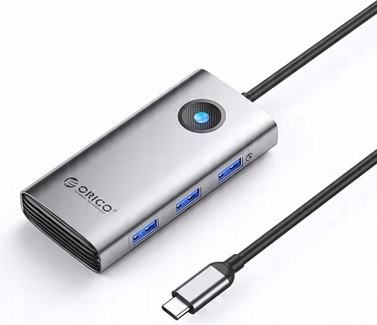 Orico PW11-6P USB-C Docking Station met 3x USB-A 3.0, 1x USB-C 2.0 en 1x HDMI - Grijs