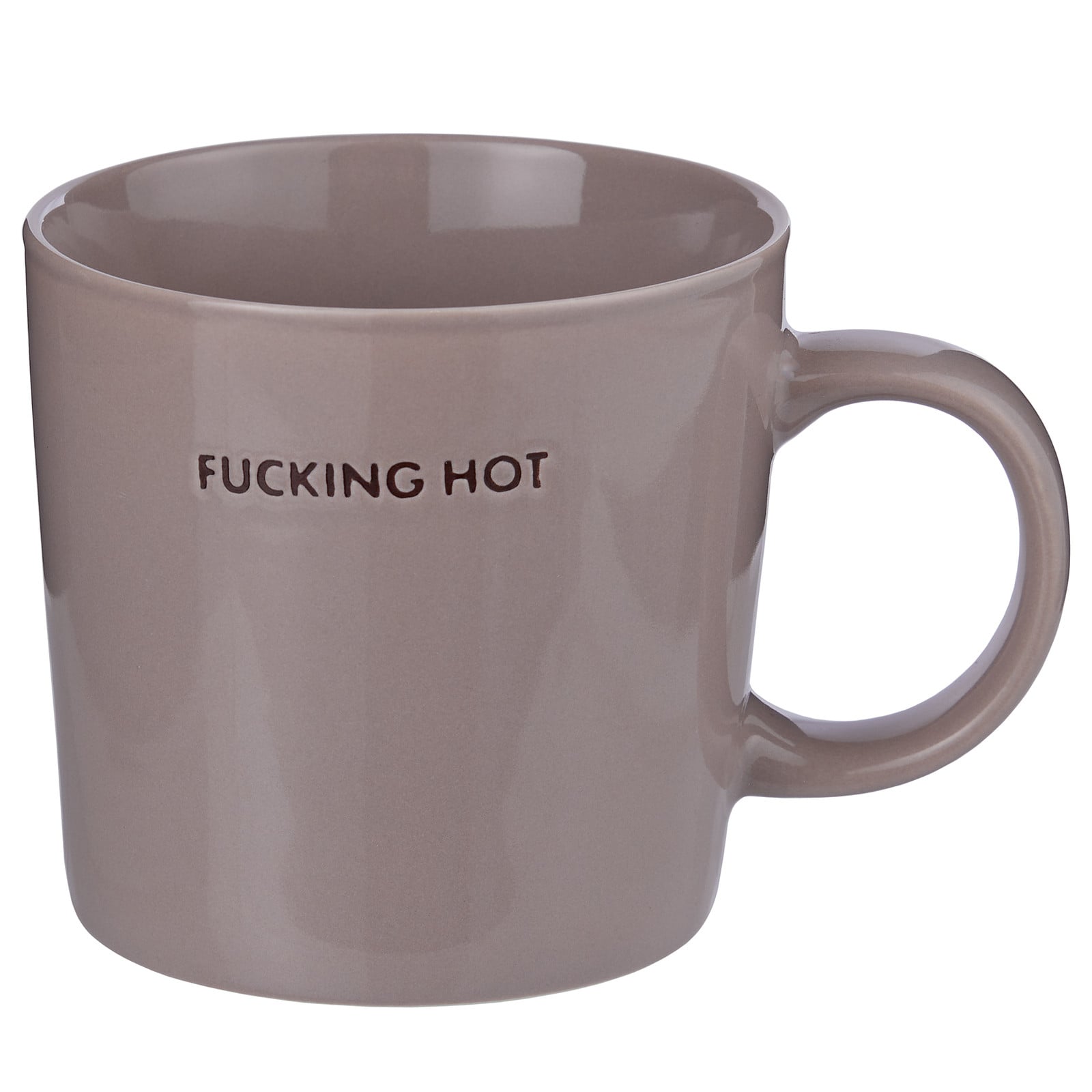 home24 Mok Fucking Hot grijs Ø 9cm