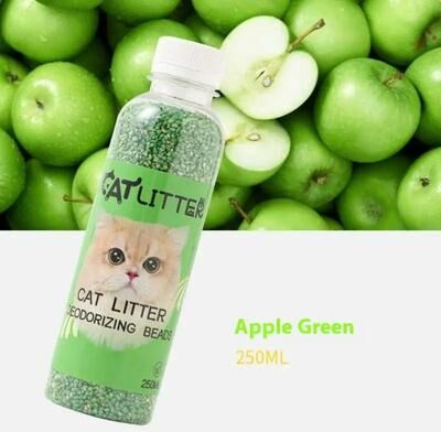 Uplift Essentials Long Lasting Cat Litter Deodorizing Beads apple Green