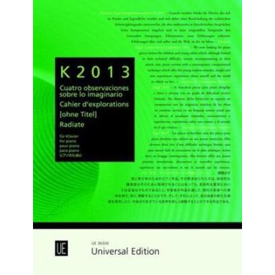 K2013 für Klavier, Taschenbuch von , Universal Edition, 978-3-7024-7195-8