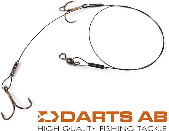 Darts Wire med Trekrokar (Wire & Kroktorlek: Small 20LB 4&6)