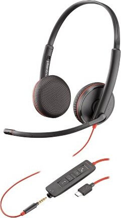 Plantronics Blackwire C3225 Type C headset (209751-101) zwart