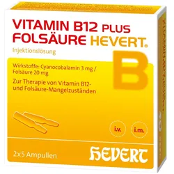 Vitamin B12 PLUS Folsäure Hevert a 2 ml 2X5X2 ml