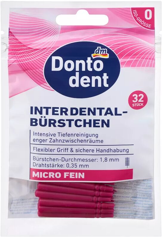 Dontodent - Interdental-Bürstchen ISO 0, 32STK