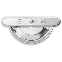Dachrinnenboden Grömo zum Bördeln, halbrund, universal, Aluminium, verschiedene Größen (Ausführung: Nenngröße 200. Ø 80mm)