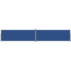 Helloshop26 - Ausziehbare Seitenmarkise/Sichtschutz für Terrasse Garten Balkon blauer Sichtschutz 180 x 1000 cm 02_0007143