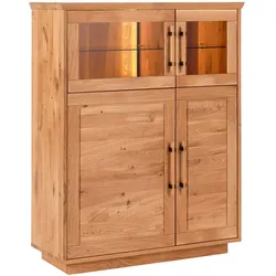 Highboard Oceanside Holz Braun Wildeiche