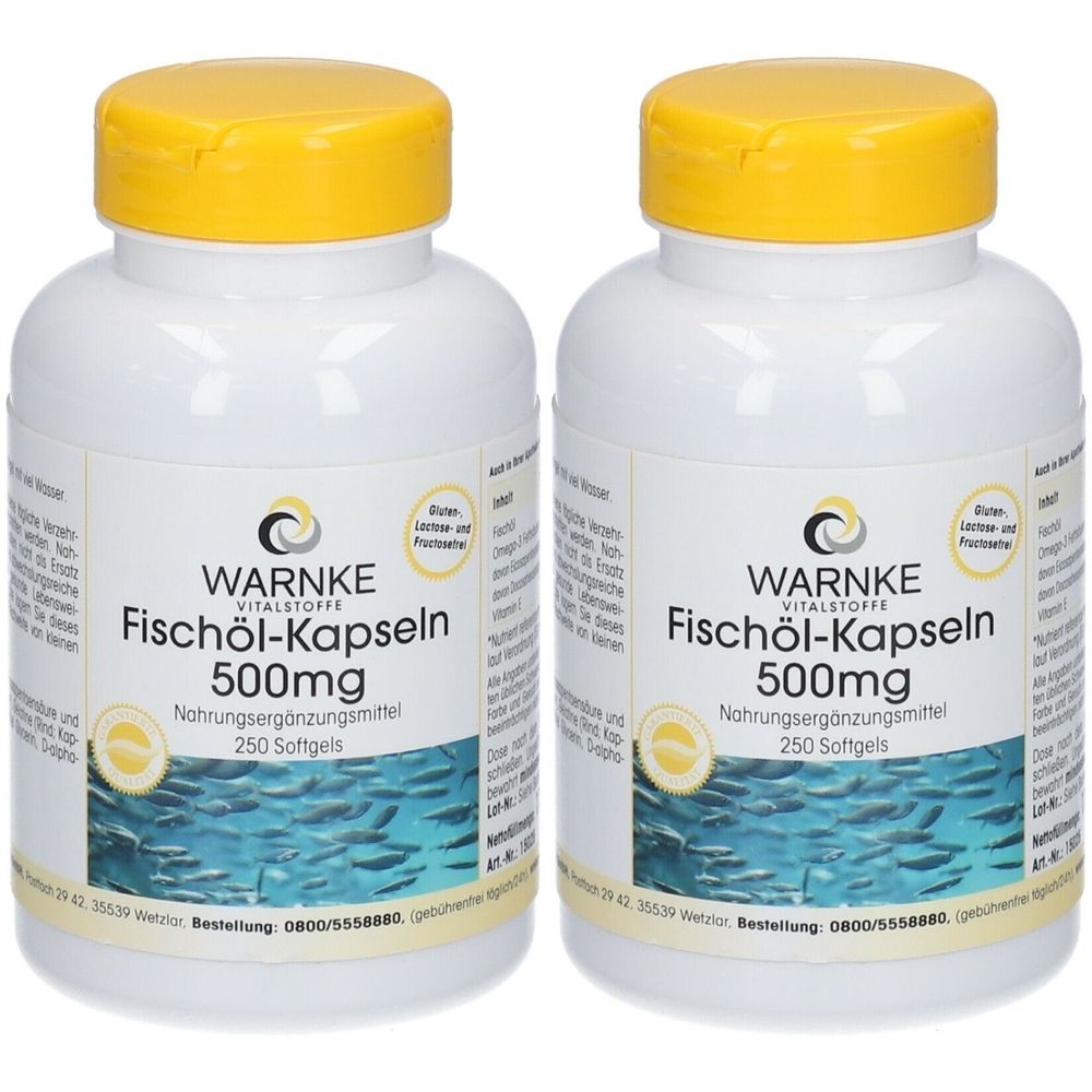 Fischöl Kapseln 500 mg 2x 2x250 St