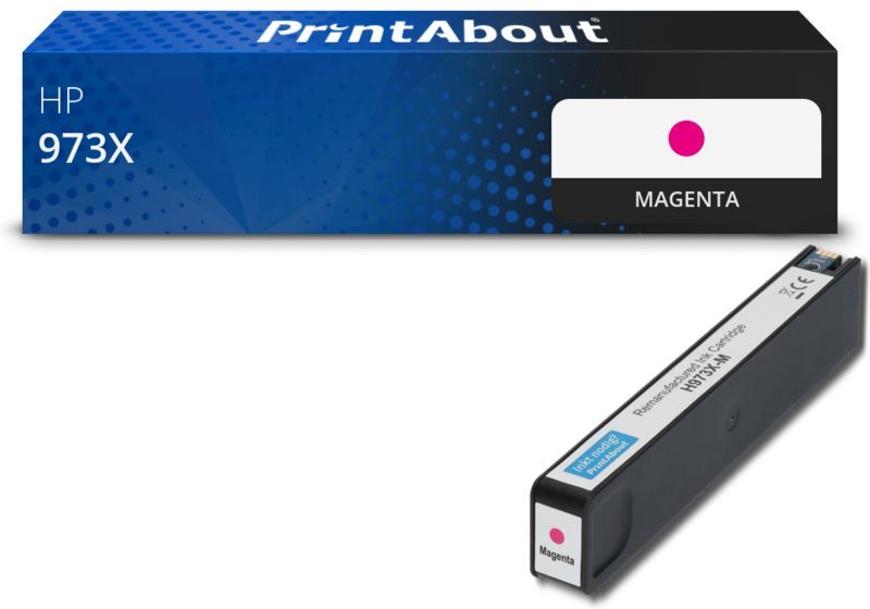 PrintAbout Cartouche compatible HP 973X (F6T82AE) - Magenta - Grande capacité Magenta