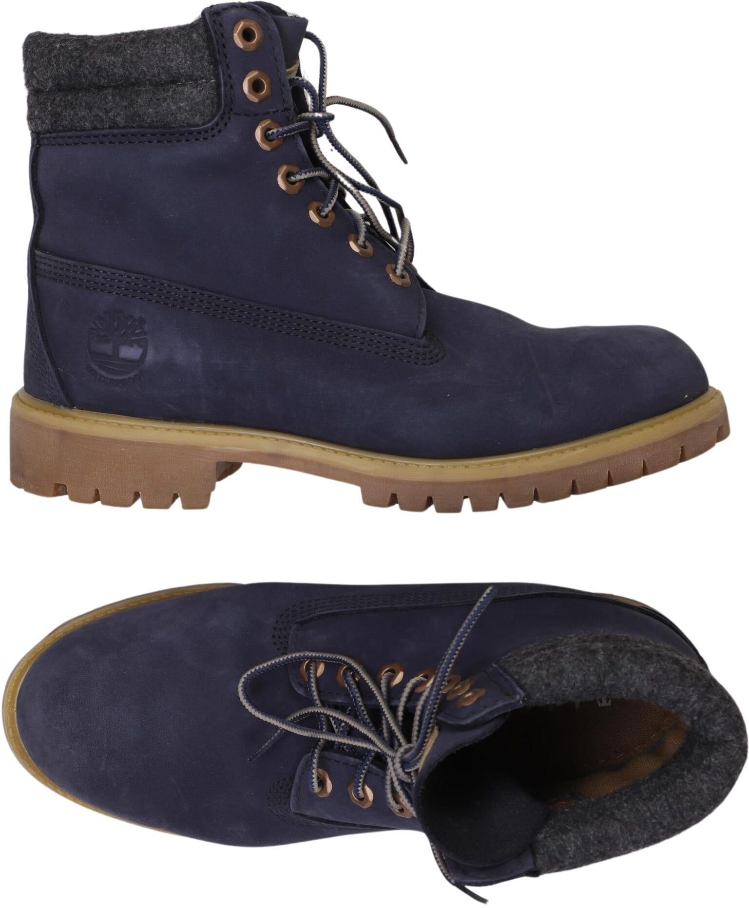 Timberland Herren Stiefel, Marineblau, Gr. EU 41, Leder - Second Hand