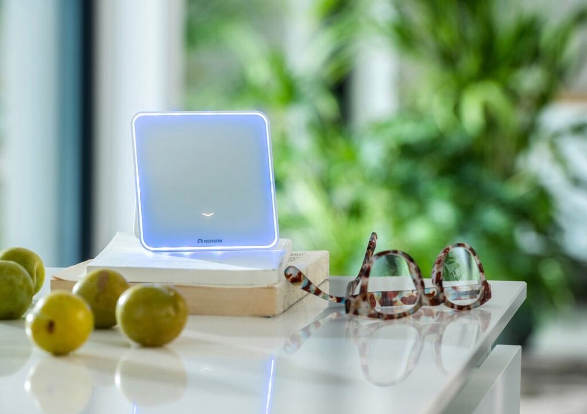 Renson Sense Refurbished - Intelligente monitor voor binnenruimtes met CO2-sensor, luchtvochtigheid, VOC, verlichting, geluid en temperatuur via WLAN