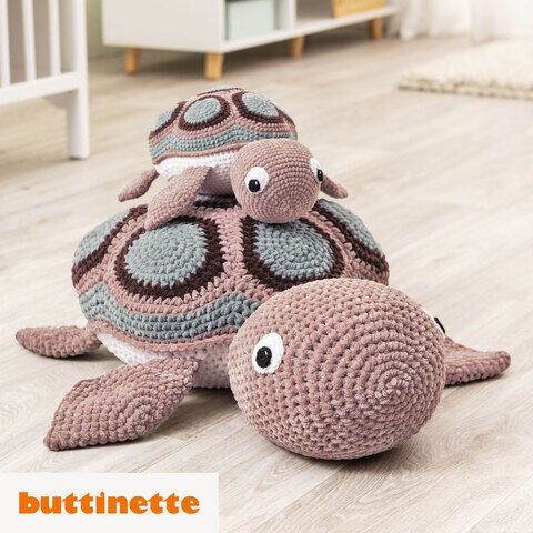 Häkelanleitung - Schildkröte aus Woll Butt Candy & Candy Fine