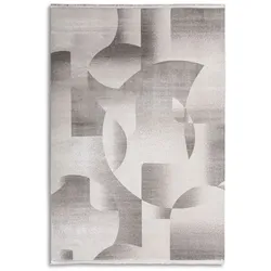 Designteppich Fantasy 240 x 340 cm Polyester Grau Grey