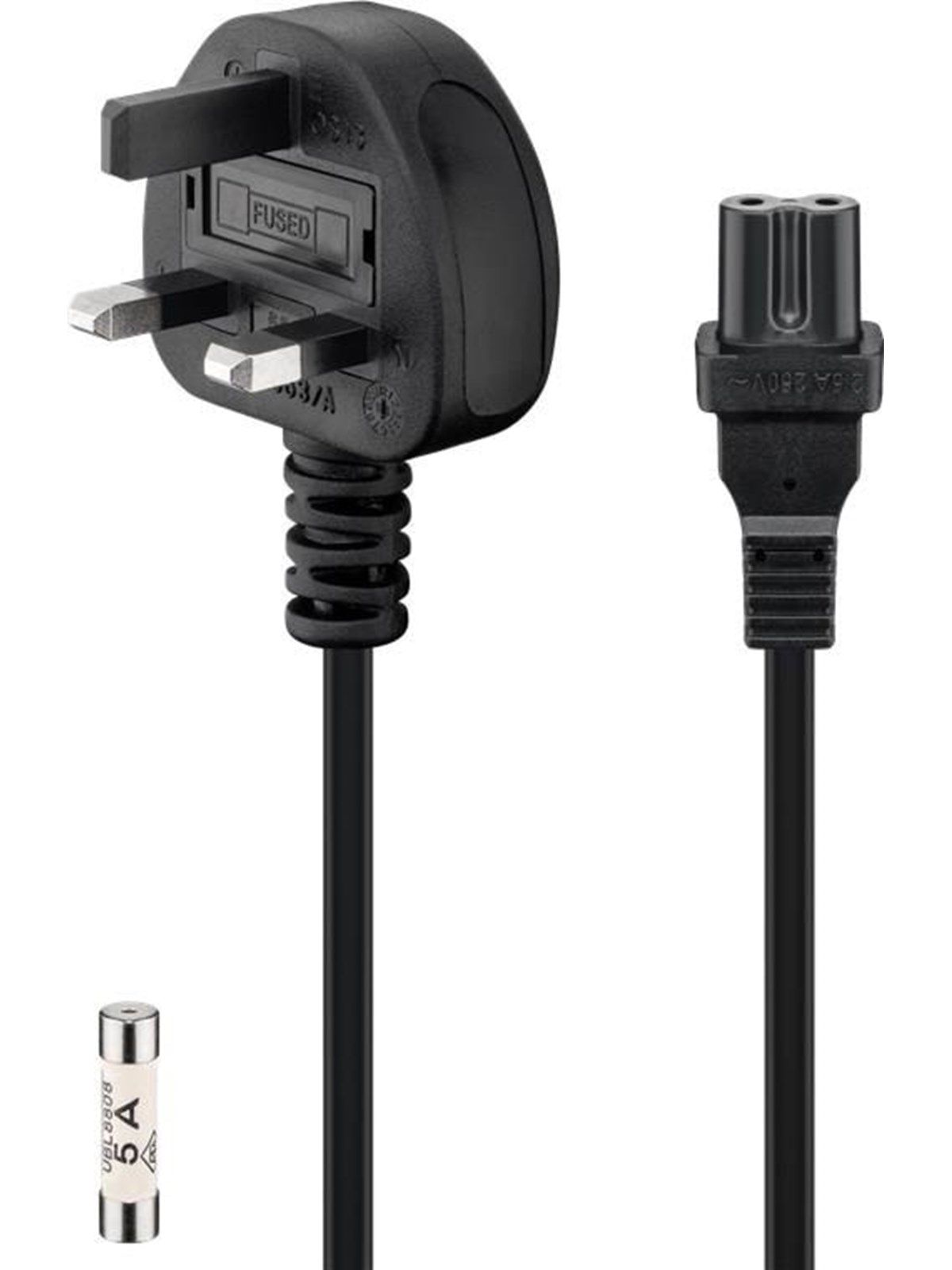 Pro UK - power supply cord 1.8 m black
