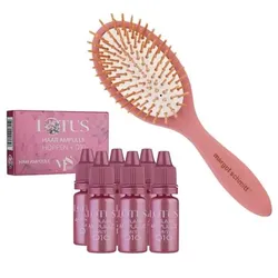 MARGOT SCHMITT® Lotus Ampullen 6x10ml & Pneumassagebürste Lotus Sonderedition