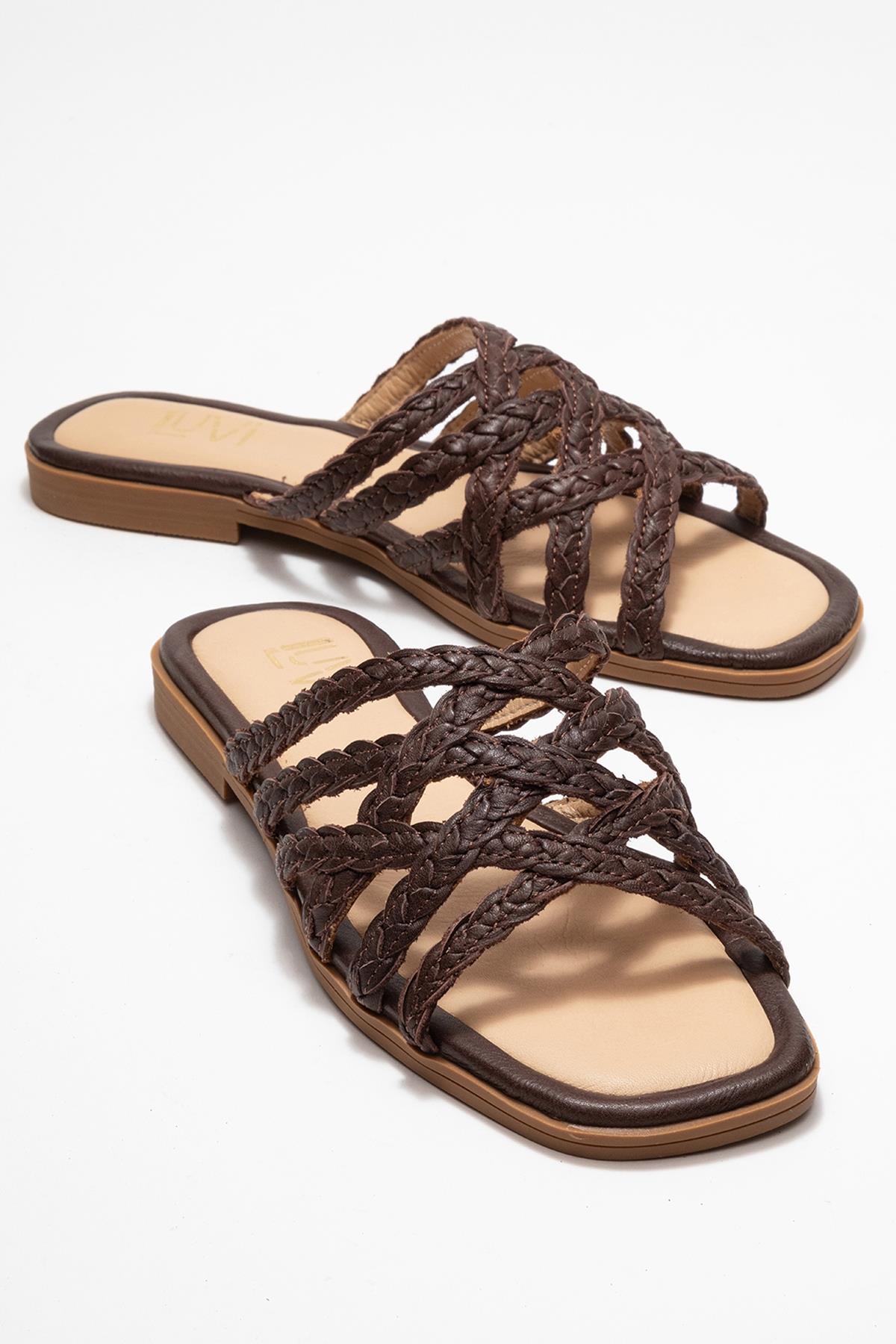 Alisha Leder Slide Sandale