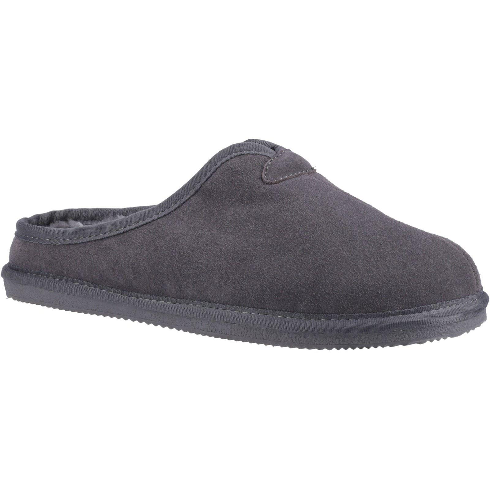 Hush Puppies Conrad Suède Herenpantoffels Grijs