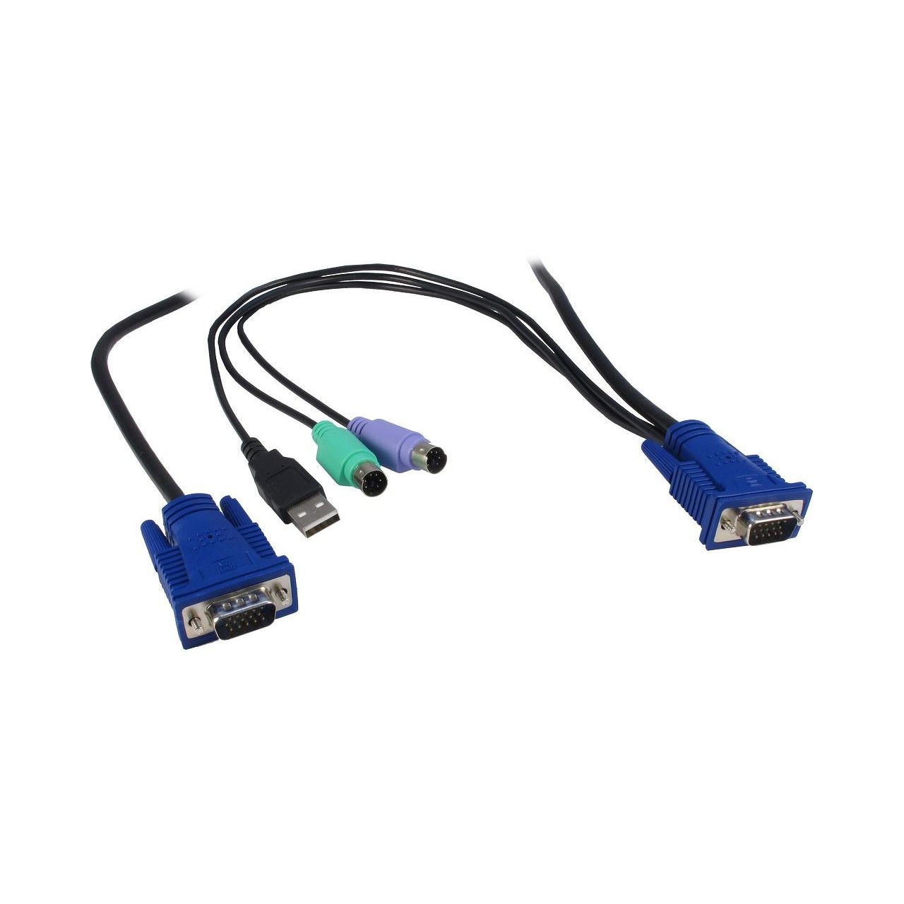 Inter-Tech KVM-AS 9108 ULS 8-fach 19Zoll VGA LED Konsole