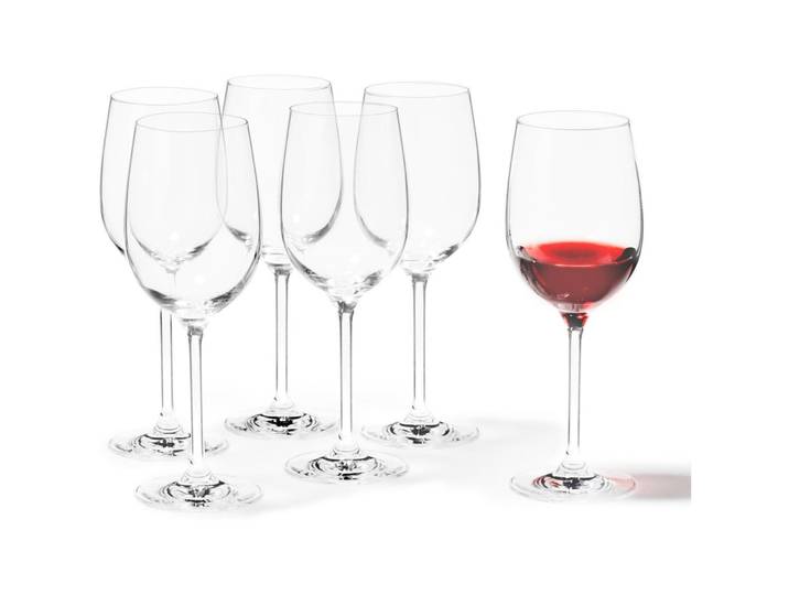Weissweingläser-Set Leonardo transparent Kristallglas H 21.5 cm 0.37 l 6 Stk