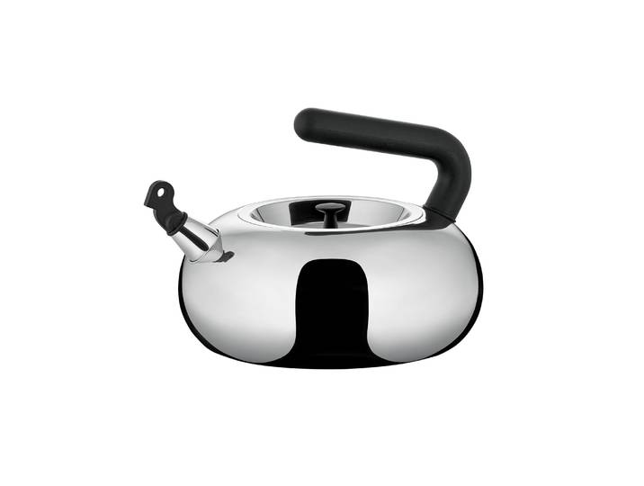 Alessi - Bouilloire Alessi 100 Values Collection - Métal - Polyamide - Designer Achille Castiglioni