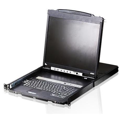 Aten CL5808N ES Dual Rail KVM-Switch 8-Port, 19"-LCD (PS/2-USB VGA) ES-Layout (CL5808N SP)