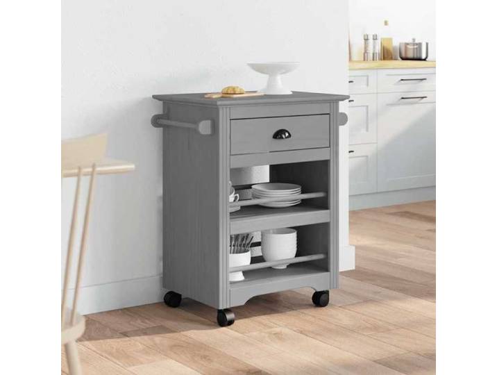 Black friday Chariot de cuisine/Chariot de Service - Desserte cuisine - BODO gris 67 5x45x80cm 1646419