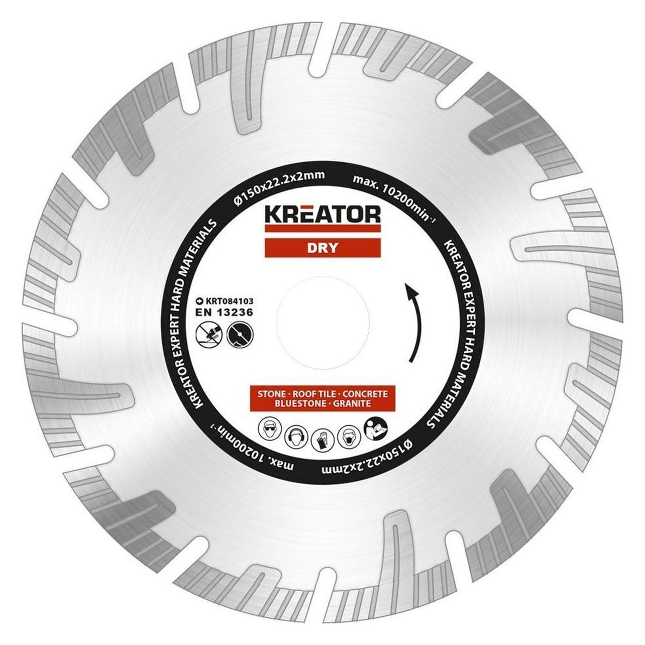 Kreator KRT084103 Diamantschijven set - Ø150MM (KRT084103) (KRT084103)