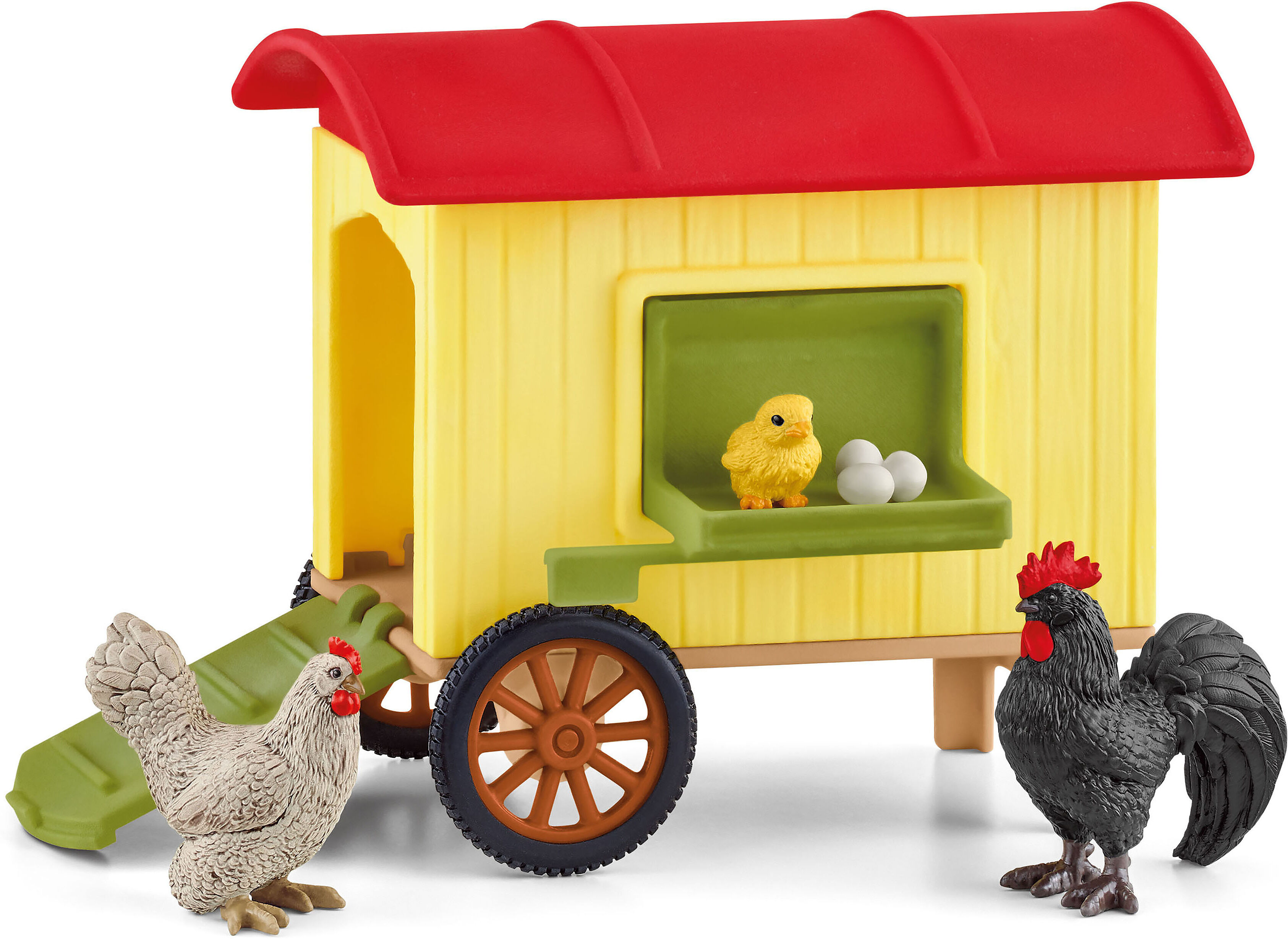 Spielwelt SCHLEICH "FARM WORLD, Hühnerstall (42572)", bunt, Spielfigurenwelten, Kinder, Kunststoff, Spielwelt