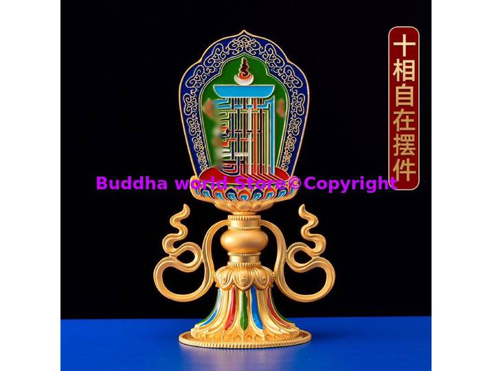 Ornement de bénédiction de bon augure pour la décoration de la famille, fournitures bouddhistes, décor d'autel de temple à la maison, bénédiction de Kalachakra, vente en gros