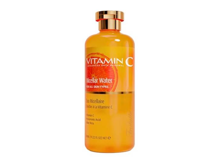 Arganicare Micellair water, vitamine C en vitamine B5, hyaluronzuur, lichtgevende teint, reinigt en verfrist, 500 ml