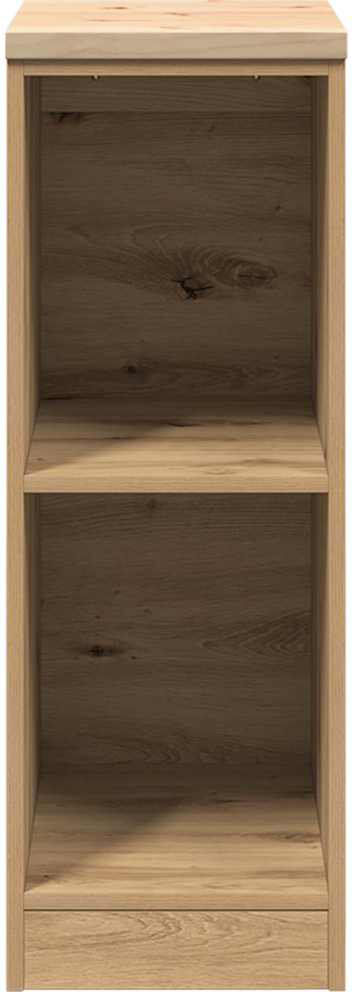 17 Stories 1 Piece Solid Wood Single Storage Cabinet - 85 cm H x 30 cm W x 51 cm D Brown Oak 30 x 51 x 85 cm