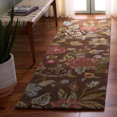 SAFAVIEH Handmade Blossom Ela Modern Floral Wool Rug