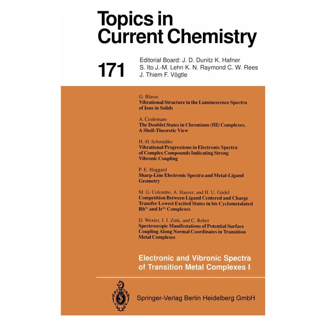 Springer Electronic and Vibronic Spectra of Transition Metal Complexes I (Englisch, Softcover, Hartmut Yersin) (55532839)