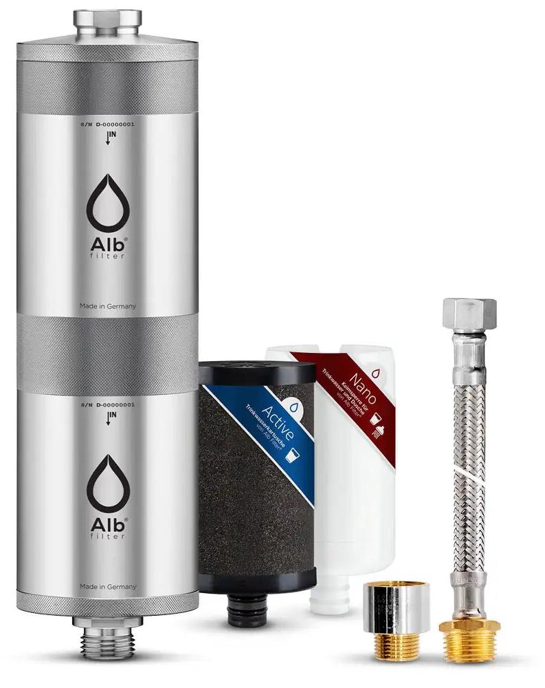 Alb Filter Fusion Untertisch-Wasserfilter Active und Nano inkl. Standard-Anschluss-Set und Protect Vorfilter